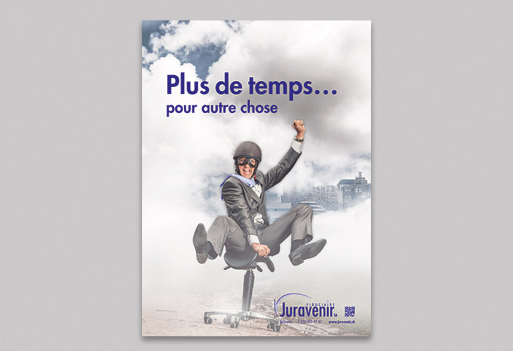 Campagne de pub un peu décalée pour la Fiduciaire Juravenir à Delémont